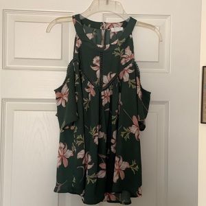 Cold Shoulder Flowy Top